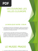 Decouvrons Les Villes D, Europe