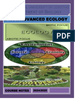 Lecture 3 - B4501-Advanced Ecology - 2024-2025