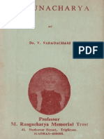 YAMUNACHARYA by DR V Varadachari Rangacharya Memorial Trust Madras 1984