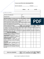 Evaluacion de Desempeño - Nuevo Formato