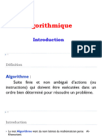 Algorithmique Intro