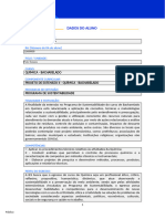 Dados Do Aluno: Química - Bacharelado Projeto de Extensão Ii - Química - Bacharelado Programa de Sustentabilidade