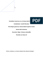 Variables Inmersas en El Desarrollo Humano