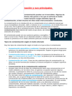 Tipos de Contaminación y Sus Principales Consecuencias