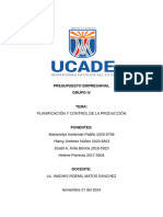 Planificación y Control de La Producción