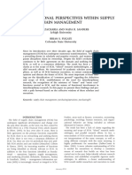 2014 - Evolving Functional Perspectives Within Supply Chain Management