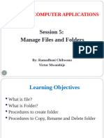 Manage Files and Folders