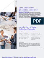 Data Collection Questionnaires and Interviews