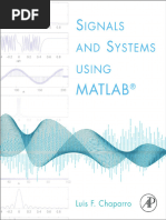 Signals Systems Using Matlab Luis F Chaparro Organized