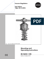 Self-Operated Pressure Regulators Pressure Reducing Valves Type 44-2 and Type 44-3 (SSV)