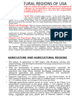 Unit IV - Agricultural Regions of USA