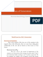 Losses of Generators