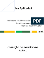 Física Aplicada 1 - Aula 03