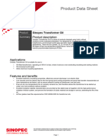 Pds Sinopec Transformer Oil