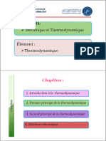 1 Introduction À La Thermodynamique