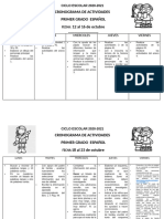 Primer Grado Cronograma
