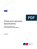 Fluids and Lubricants Specifications: Diesel Engine-Generator Sets With Mtu Series 2000 and 4000 Engines