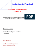 PHY101 Lecture 30 2024