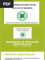 Clase Ingeniería de Los Procesos Industriales Semana 1