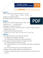 C 2 - Exercices - Eléments Chimiques - Atomes.