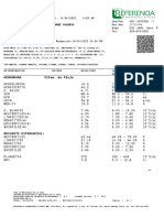 Determinacion Metodo Resultado Intervalo Unidades de Referencia