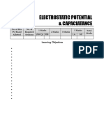 Chapter 2 - Electrostatic Potential - Capacitance (Student Copy)