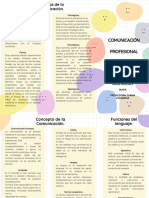 Folleto Tríptico Comunicación Profesional 