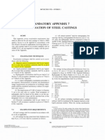 ASME 8 Div 1 Appendix 7 Examination of Steel Castings