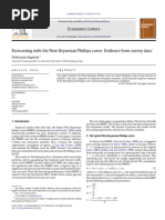 Forecasting With The New Keynesian Phillips Curve Evidence From Survey Data