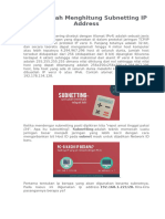 Cara Mudah Menghitung Subnetting IP Address