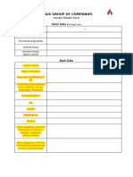 Vendor Master Form