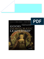 Good Democratic Leadership On Prudence and Judgment in Modern Democracies First Edition. Edition Kane All Chapters Instant Download