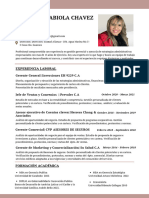 Curriculum CV Profesional - Fabiola Chávez