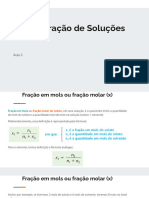 Concentrações - Fração Molar, Molalidade, PPM, Volumes - Aula 3