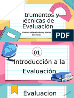 Instrumentos y Técnicas de Evaluación