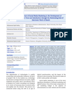 Influence of Social Media Marketing in Development of Customer Trust and Satisfaction Through The Moderating Role of Electronic Word of Mouth