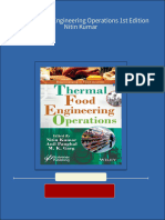 Thermal Food Engineering Operations 1st Edition Nitin Kumar Download PDF