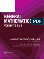 Cambridge VCE General Maths Units 3&4