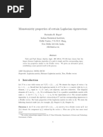 Monotonicity Properties of Certain Laplacian Eigenvectors