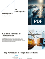 Chapter 5. Freight Transportation and Logistics Management