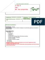 1-Les Comprimés (Voie Orale 1)