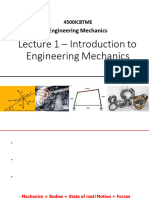 Lecture 1-Introduction To Eng Mechanics