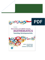 Get Elementary and Middle School Mathematics: Teaching Developmentally 10th Edition by John A. Van de Walle (Ebook PDF) Free All Chapters