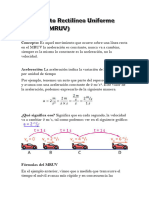 Interpretación de Graficas en MRUV