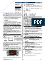 Document Technique Thermostat DIXELL XR40CX