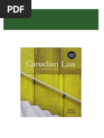 (eBook PDF) Canadian Law: An Introduction 7th Canadian Edition 2024 Scribd Download