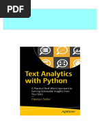 Text Analytics with Python A Practical Real World Approach to Gaining Actionable Insights from Your Data 1st Edition Dipanjan Sarkar all chapter instant download