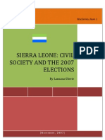 Sierra Leone Civil Society and The 2007 Elections