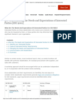 ISO 9001 - Clause 4.2_ Understanding the needs and expectations of interested parties