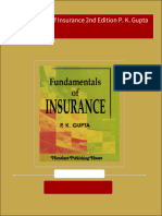 Get Fundamentals of Insurance 2nd Edition P. K. Gupta free all chapters